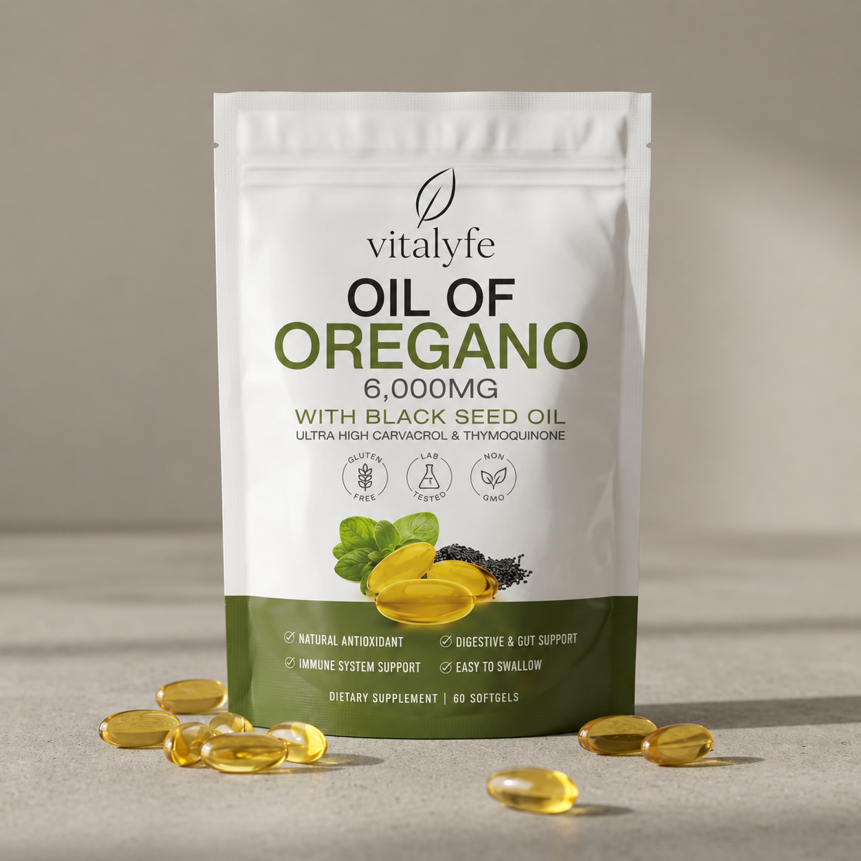 Vitalyfe Oil Of Oregano Softgels