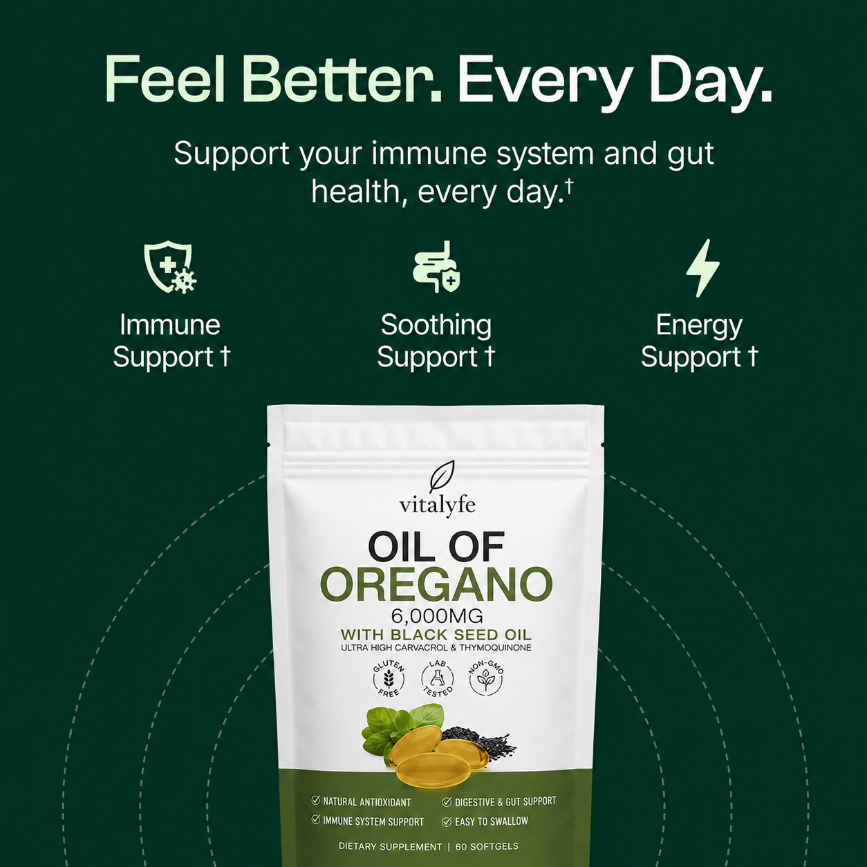 Vitalyfe Oil Of Oregano Softgels